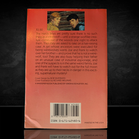 Back cover of 1979 vintage Hardy Boys book Night of the Werewolf by Simon and Schuster with summary and barcode