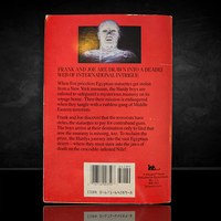Back cover of 63 The Mummy Case Hardy Boys paperback book vintage 1980 by Simon & Schuster