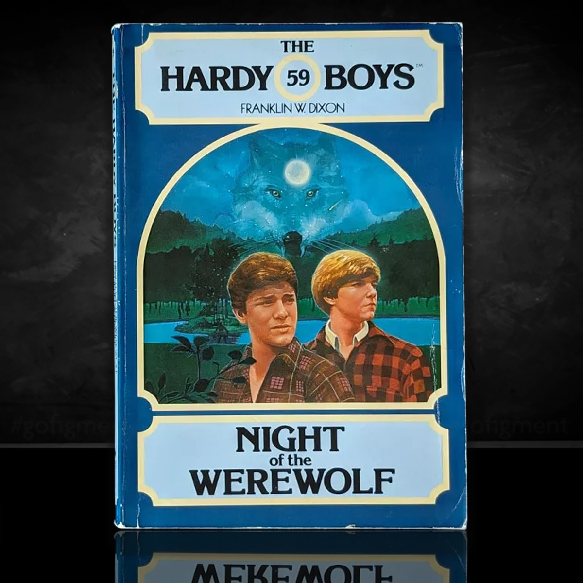 Image of a Hardy Boys Paperback book featuring 59 Night of the Werewolf - The Hardy Boys Paperback Book - Vintage 1979
