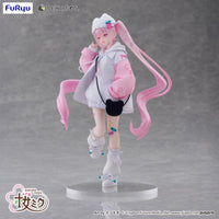 Hatsune Miku Tenitol Sakura Miku Cool Style Figure by FuRyu new in box collectible with pink twin tails and pastel outfit by Banpresto