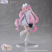 Hatsune Miku Tenitol Sakura Miku Cool Style Figure by FuRyu new in box collectible by Banpresto with pink twin tails and casual outfit