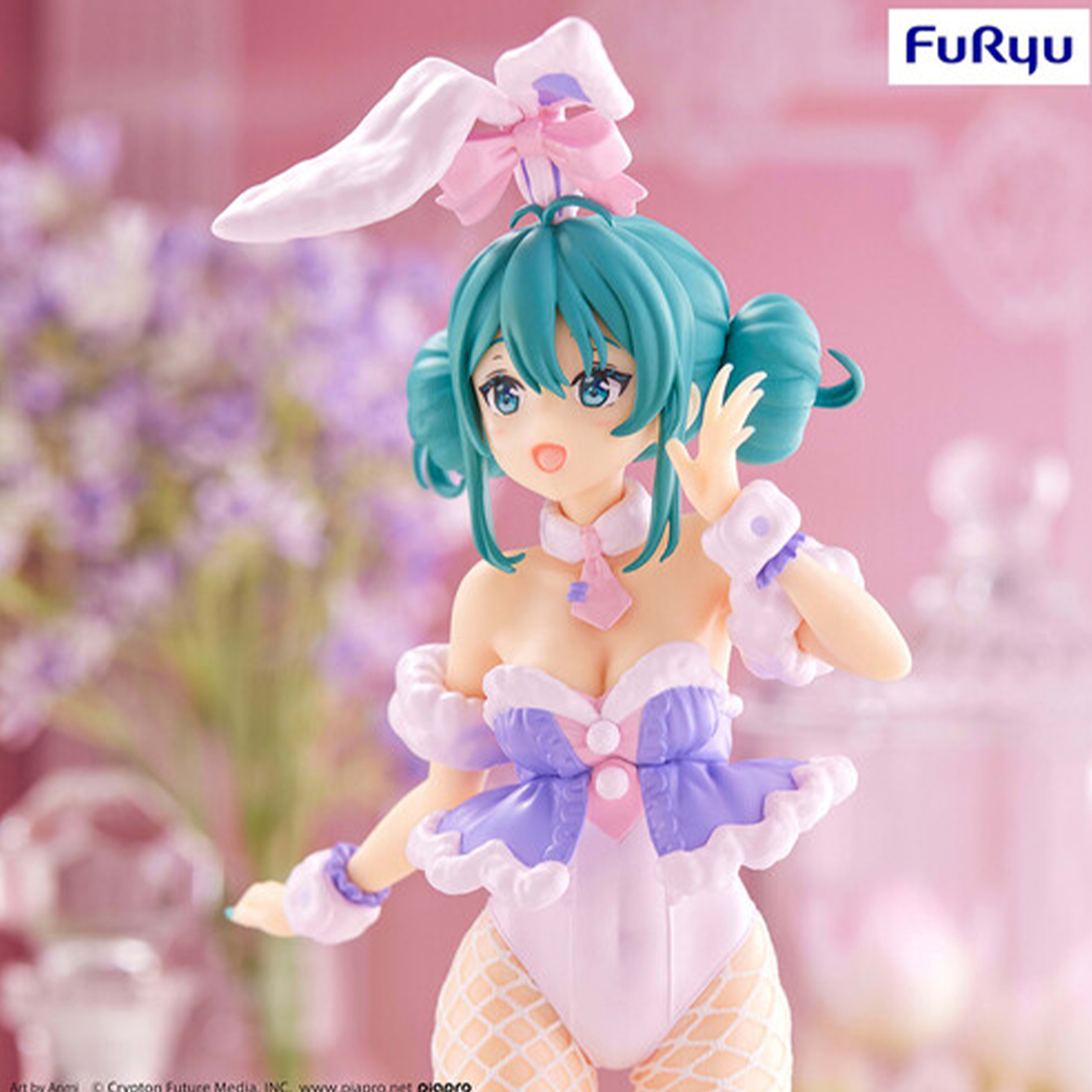Furyu - Hatsune Miku - BiCute Bunnies - White Rabbit Purple Color Statue Premium Figure - Authentic by Banpresto