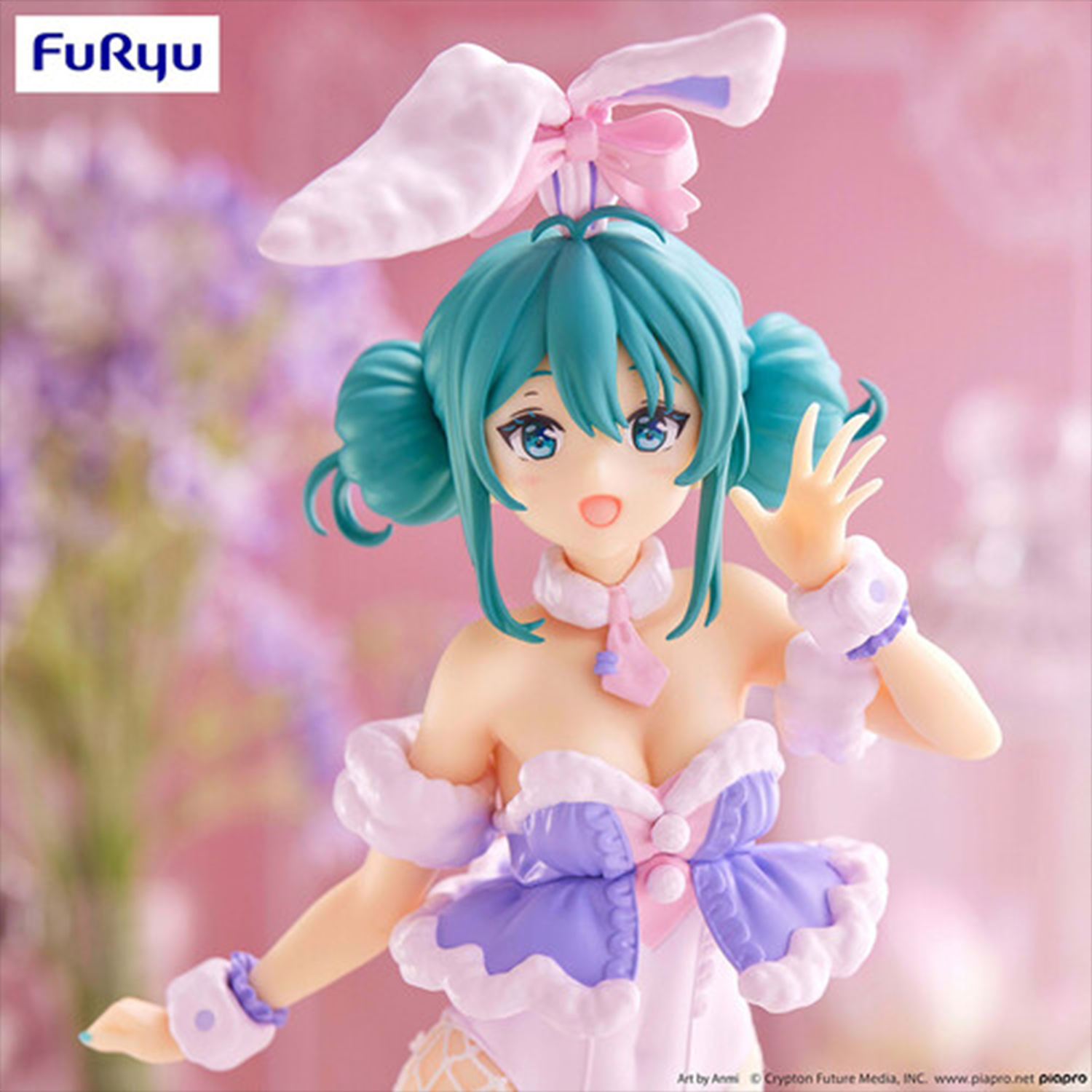 Furyu - Hatsune Miku - BiCute Bunnies - White Rabbit Purple Color Statue Premium Figure - Authentic by Banpresto