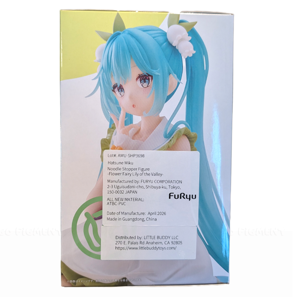 Hatsune Miku Flower Fairy Lily of the Valley Noodle Stopper Figure FuRyu by Banpresto in detailed packaging design