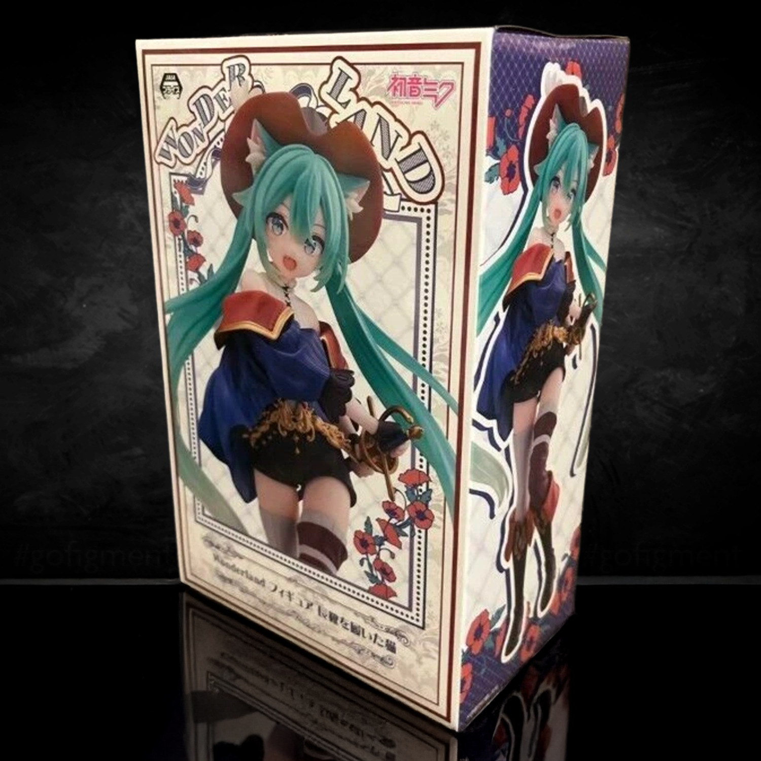 Banpresto Evolve Hatsune Miku Wonderland Puss in Boots 8.3" Premium Figure - Authentic in box display packaging