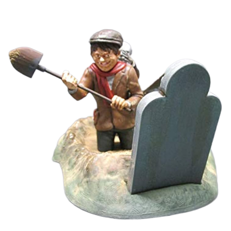 Haunted Manor Limited Edition Model Kit - The Grave Robber's Demise Glows by Round 2 collectible figurine detail.