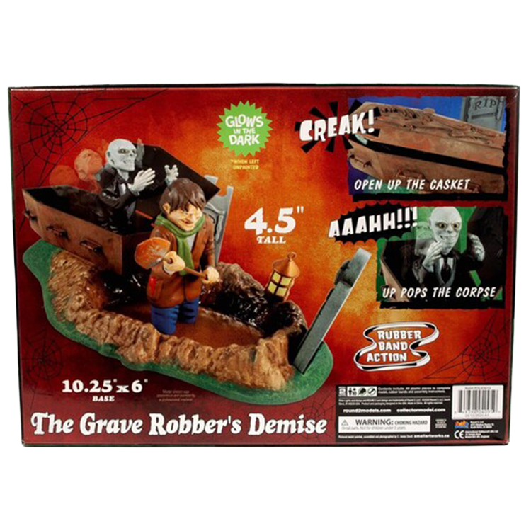 Haunted Manor Limited Edition Model Kit - The Grave Robber's Demise Glows by Round 2 with glow-in-the-dark features