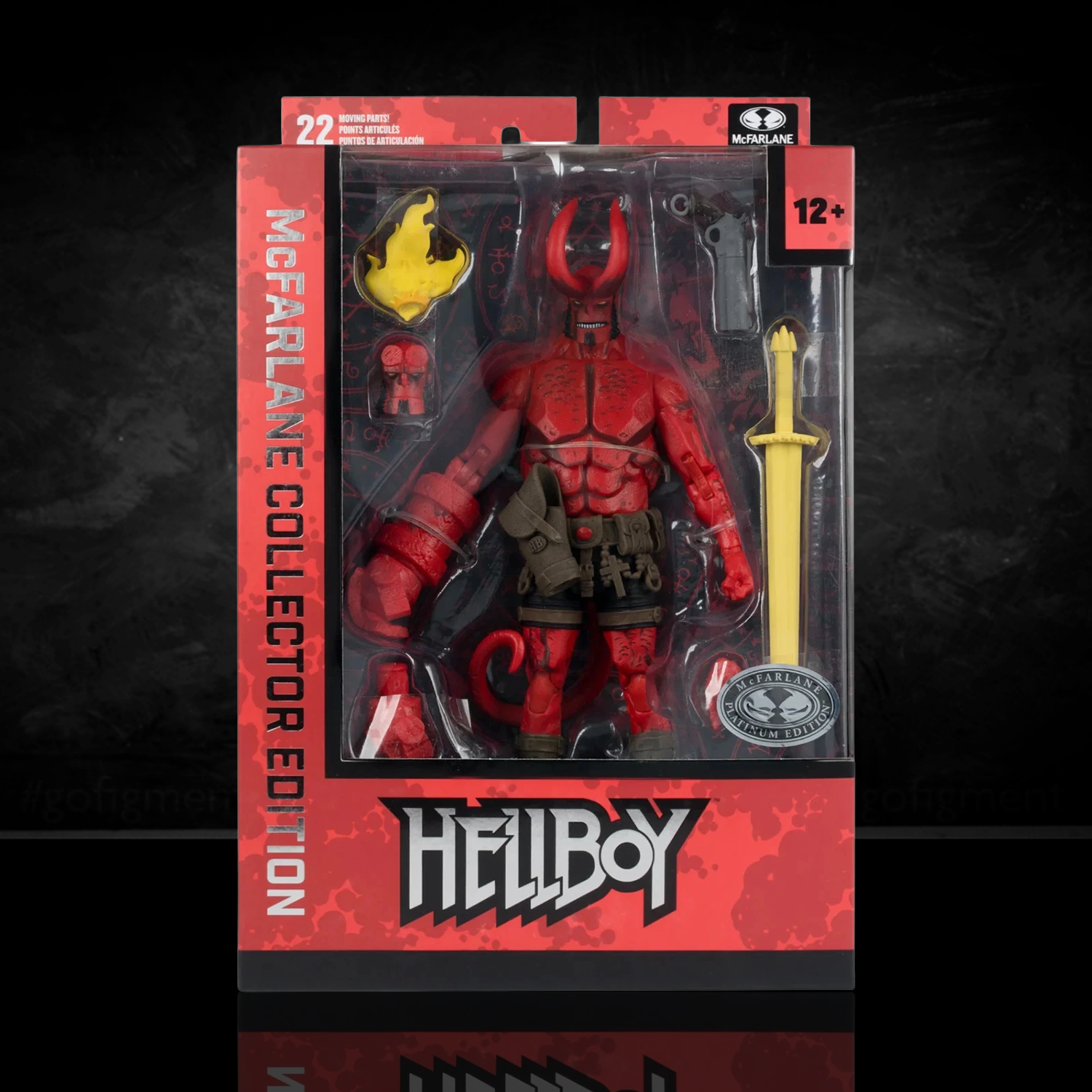 Hellboy McFarlane Collector Edition #60 7-Inch Figure Dark Horse Comics Platinum new in box with accessories collectible
