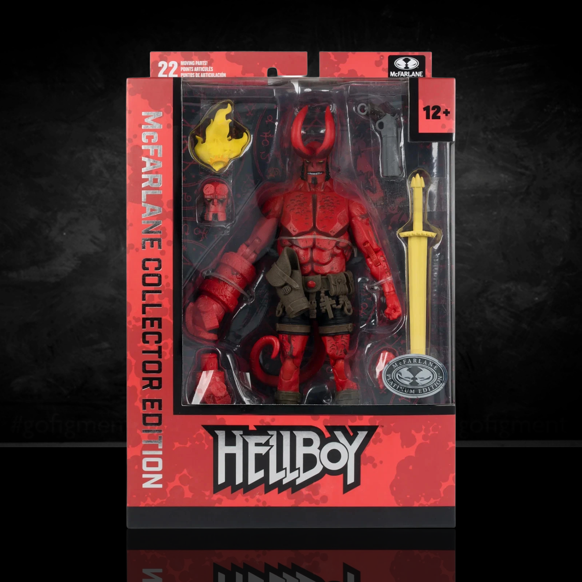Hellboy McFarlane Collector Edition #60 7-Inch Figure Dark Horse Comics Platinum new in box with accessories collectible