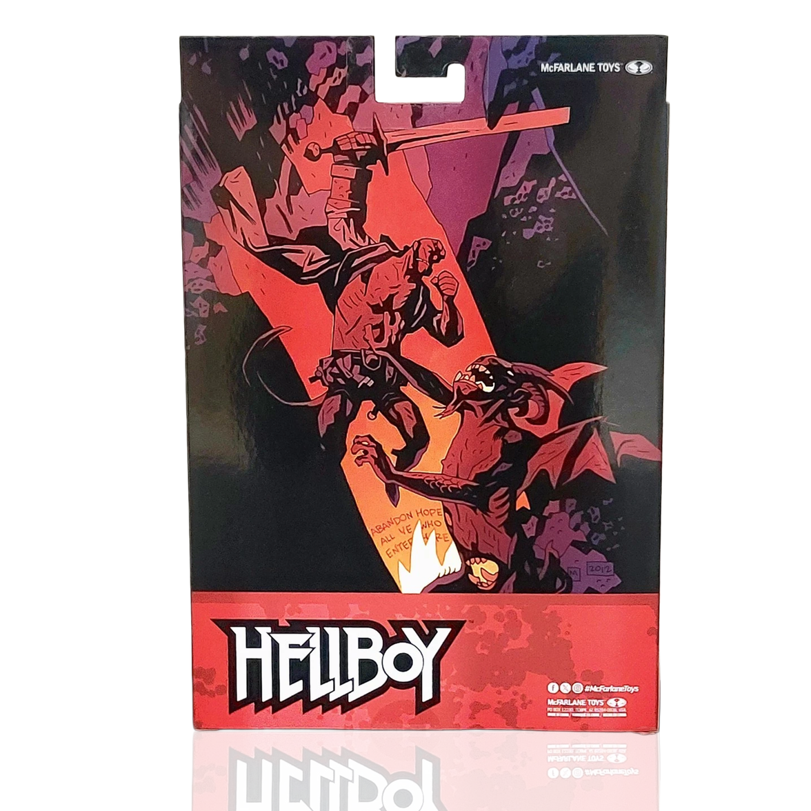 Hellboy McFarlane Collector Edition #60 7-Inch Figure Dark Horse Comics Platinum packaging back art new in box collectible