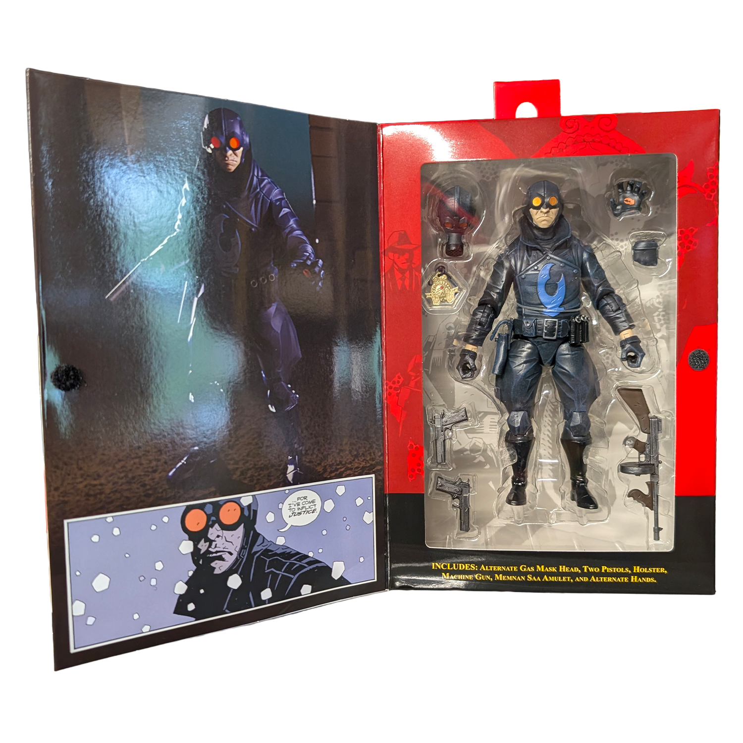 Lobster Johnson 1:12 Scale Action Figure Wave 1 (The Iron Prometheus) by Boss Fight Studio in collectible packaging