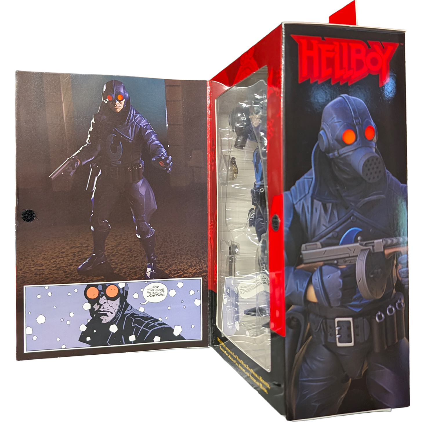 Lobster Johnson 1:12 Scale Action Figure Wave 1 (The Iron Prometheus) by Boss Fight Studio boxed action figure