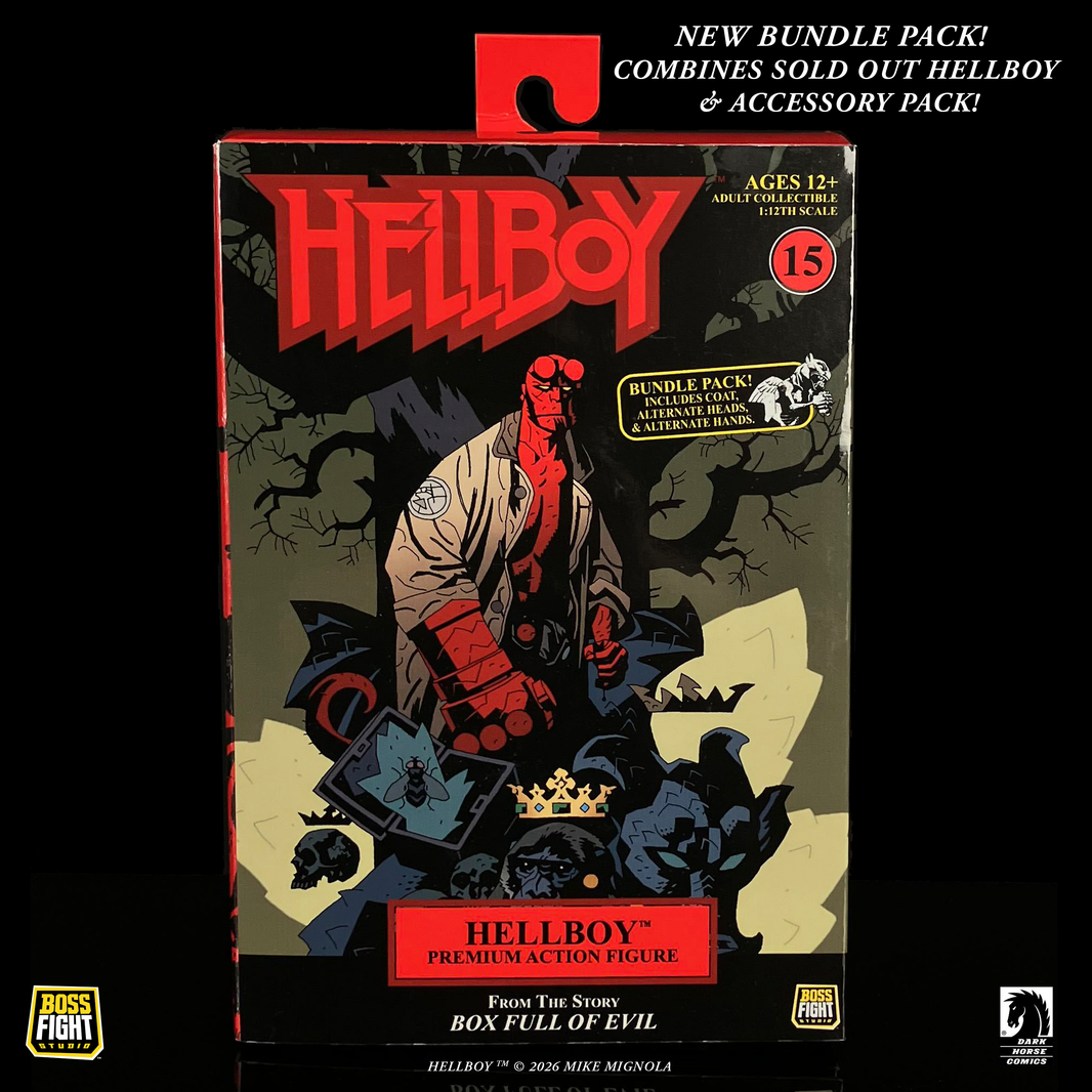 Hellboy 1:12 Scale Action Figure Wave 1 (Box Full of Evil) by Boss Fight Studio DELUXE boxed collectible figure