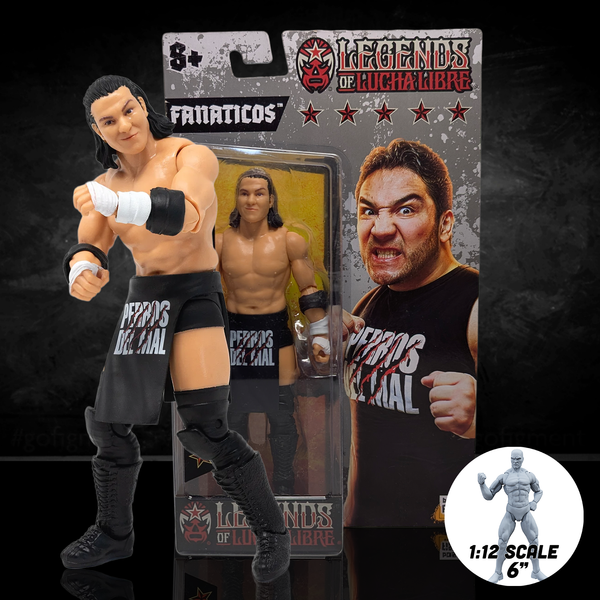 Hijo Del Perro Aguayo Legends of Lucha Libre Fanaticos 6" Action Figure – Perros del Mal Edition (1:12 Scale) new in box by Boss Fight Studio Llc