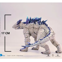 Hiya Toys Shimo Godzilla action figure 7 inches tall with icy blue dorsal spines and detailed textured skin