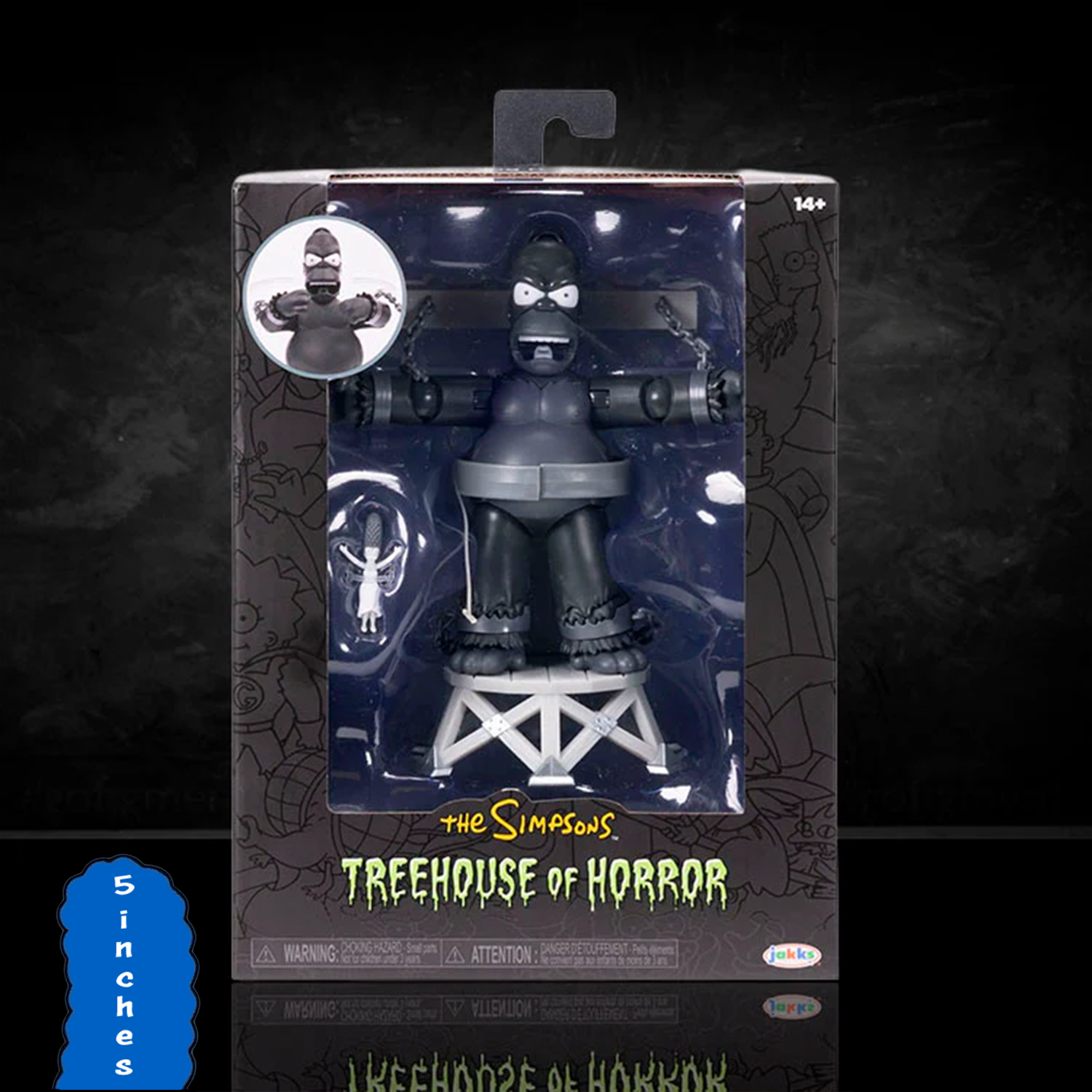 King Homer Action Figure The Simpsons Treehouse of Horror III 5in Scale by Jakks Pacific new in box collectible toy