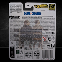 Hot Wheels Premium Dumb and Dumber Mutts Cutts Van packaging showing branding and safety information for ages 3 and up