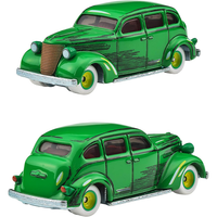Mattel Hot Wheels Pop Culture 2025 Action Comics #1 green sedan diecast car with detailed comic graphics