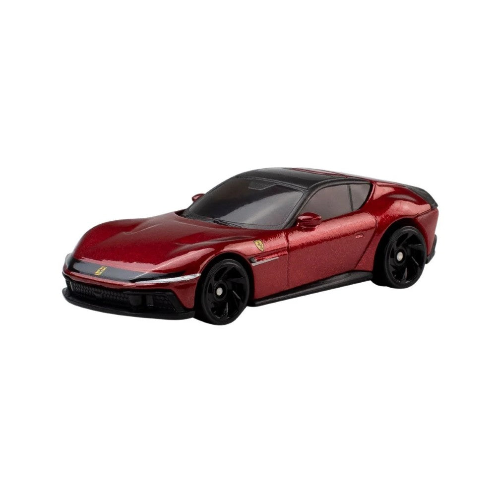 Ferrari Hot Wheels 5-Pack Die-Cast Toy Cars Set Mattel featuring 1:64 scale metallic red Ferrari model new collectible