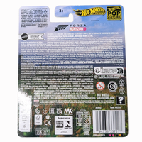 24 Toyota Land Cruiser FORZA 1:64 Hot Wheels Pop Culture Mini-Vehicle by Mattel, packaging back view