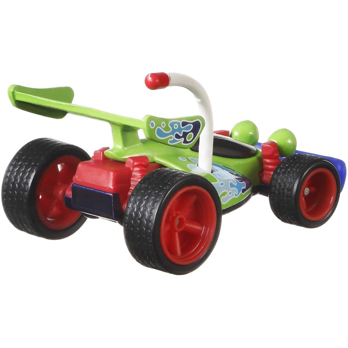Toy Story RC Car 1:64 Scale Hot Wheels Premium Pop Culture Diecast Car by Mattel in bright green and red design