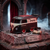 Dracula Kool Kombi 1:64 Scale Hot Wheels Premium Pop Culture Diecast Car by Mattel in black and red vampire-themed design