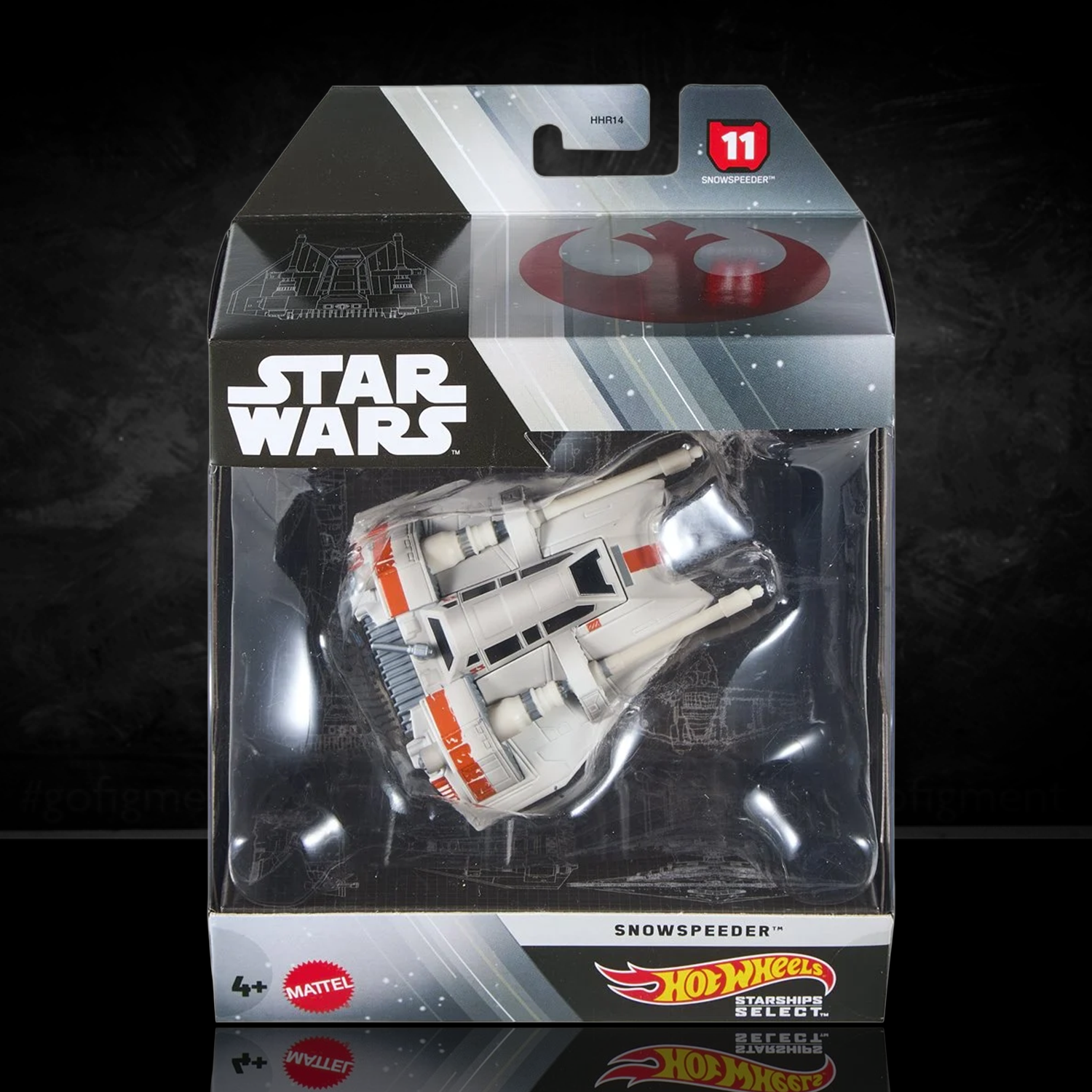 Snowspeeder Star Wars Hot Wheels Starships Select 1:50 Scale Die-Cast Vehicle - 2026 by Mattel in new packaging