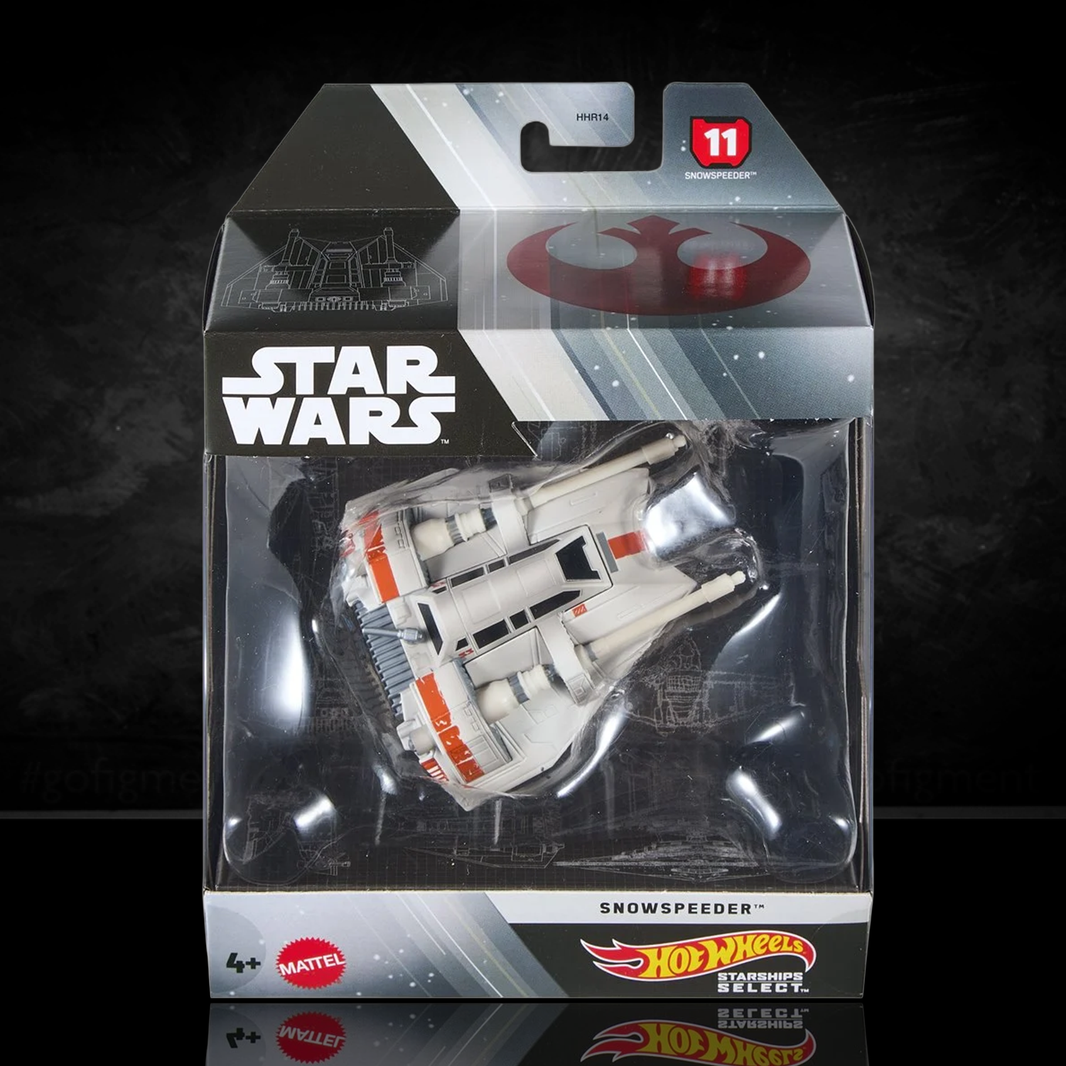 Snowspeeder Star Wars Hot Wheels Starships Select 1:50 Scale Die-Cast Vehicle - 2026 by Mattel in new packaging