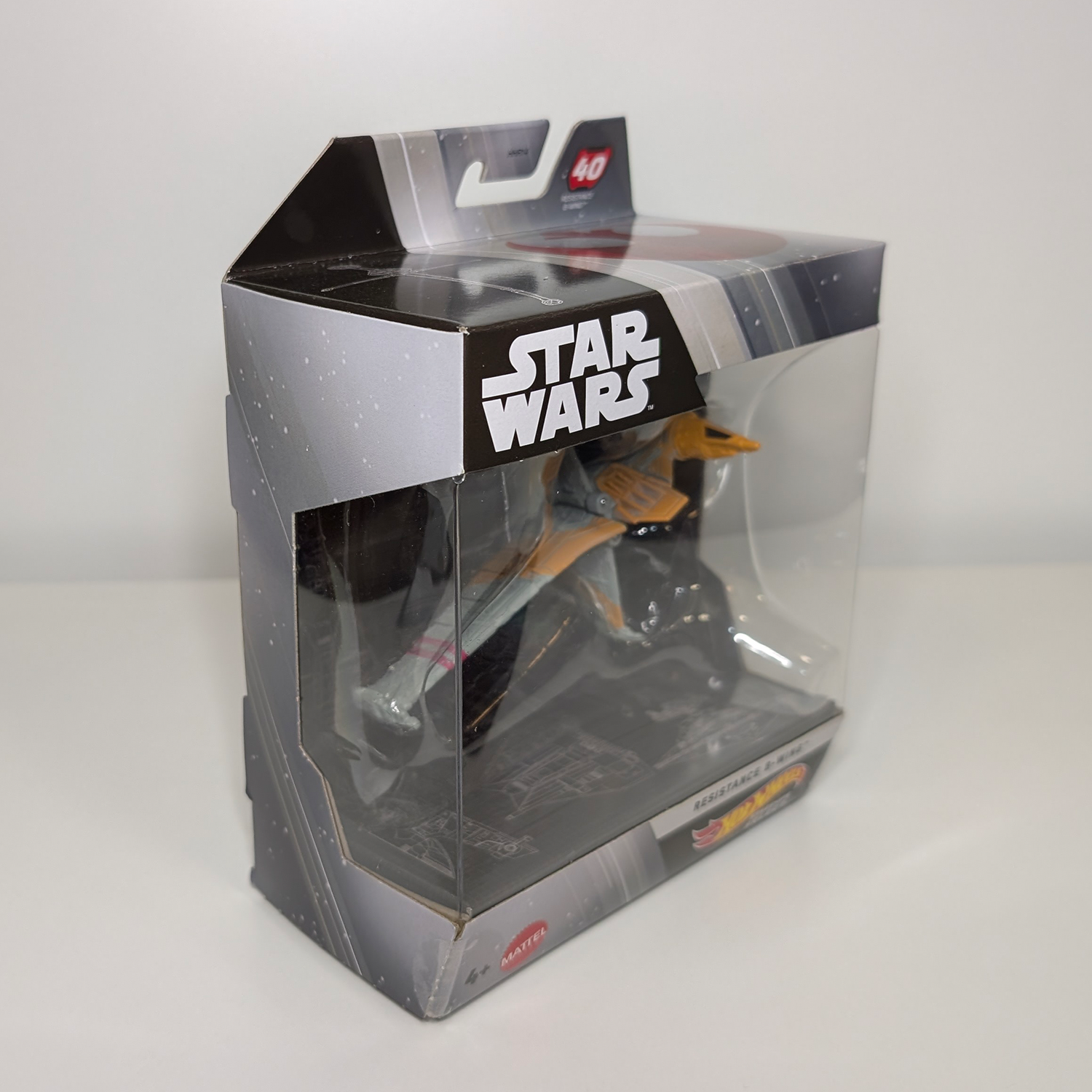 Resistance B-Wing Star Wars Hot Wheels Starships Select 1:50 Scale Die-Cast Vehicle - 2026 by Mattel in packaging