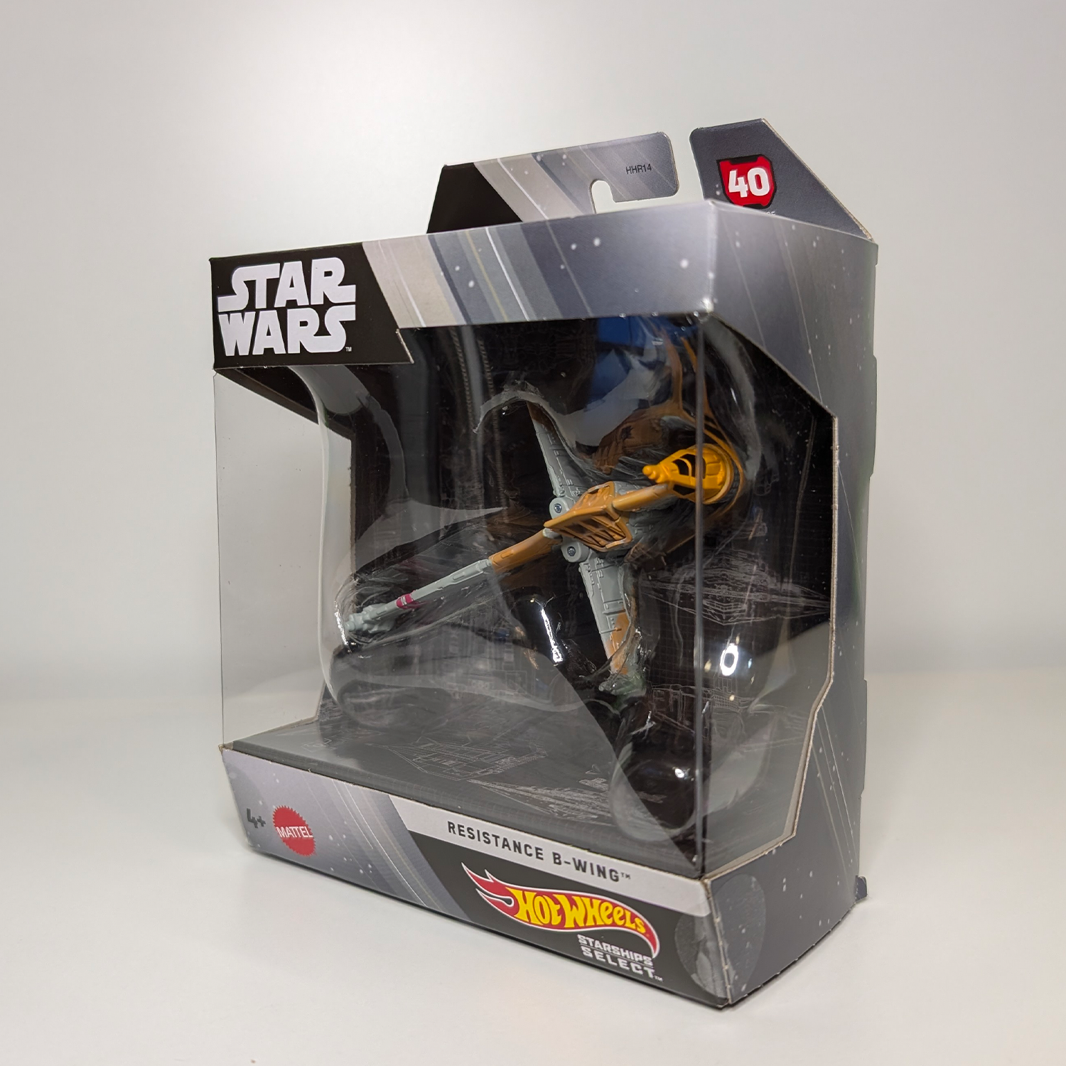 Resistance B-Wing Star Wars Hot Wheels Starships Select 1:50 Scale Die-Cast Vehicle - 2026 by Mattel in packaging