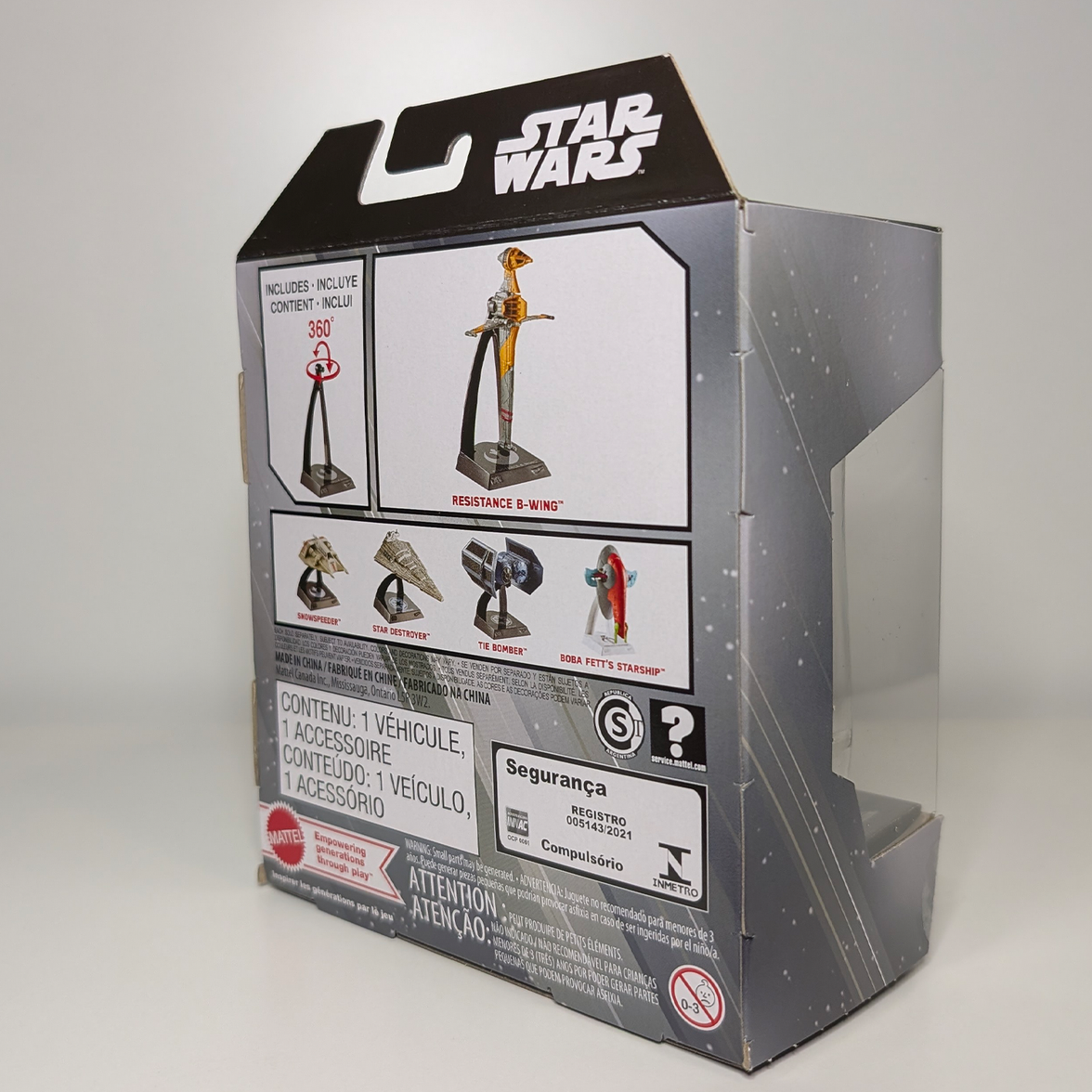 Resistance B-Wing Star Wars Hot Wheels Starships Select 1:50 Scale Die-Cast Vehicle - 2026 by Mattel in packaging