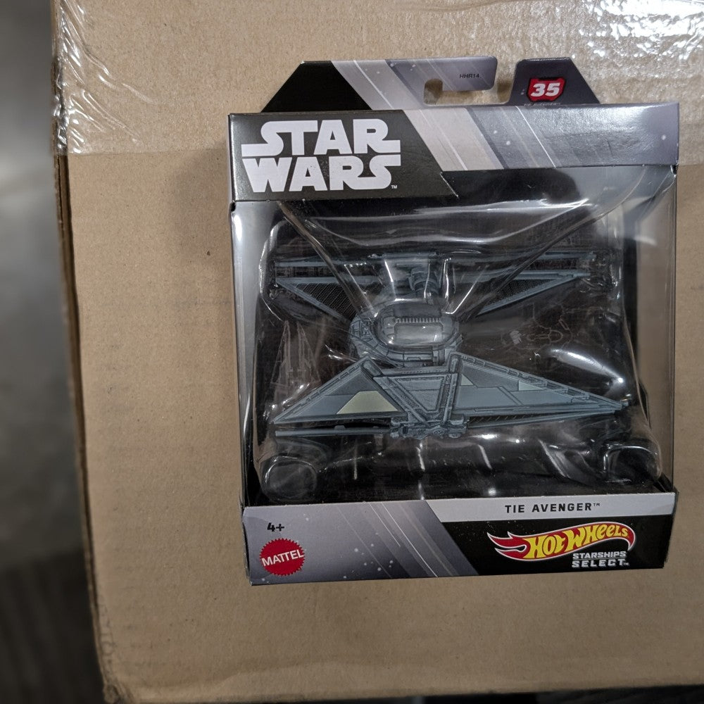 Mattel Star Wars Hot Wheels Starships Select TIE Avenger 1:50 scale die-cast vehicle in original packaging