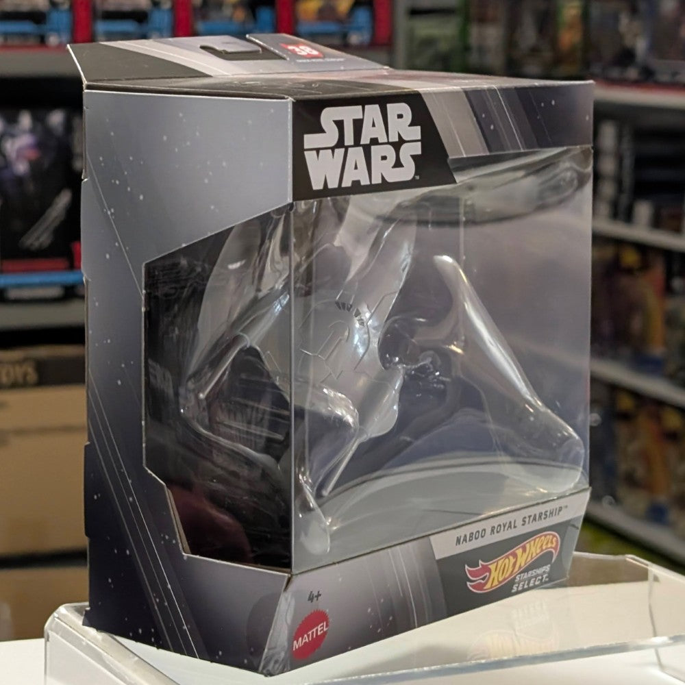 Mattel Star Wars Hot Wheels Starships Select Naboo Royal Starship 1:50 scale die-cast model in display packaging