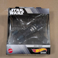 Mattel Star Wars Hot Wheels Starships Select Onyx Cinder 1:50 scale die-cast model in windowed packaging