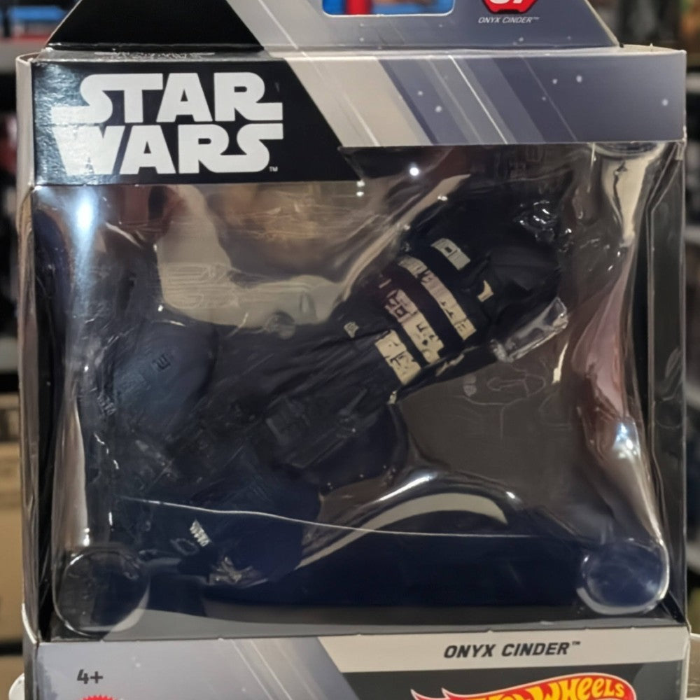 Mattel Star Wars Hot Wheels Starships Select Onyx Cinder die-cast vehicle 1:50 scale in collector packaging