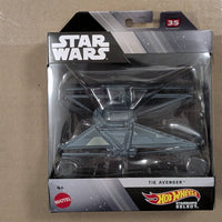 Mattel Star Wars Hot Wheels Starships Select TIE Avenger die-cast vehicle in packaging from 2025 Wave 3