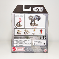 Tie Bomber Star Wars Hot Wheels Starships Select 1:50 Scale Die-Cast Vehicle - 2026 by Mattel packaging back view