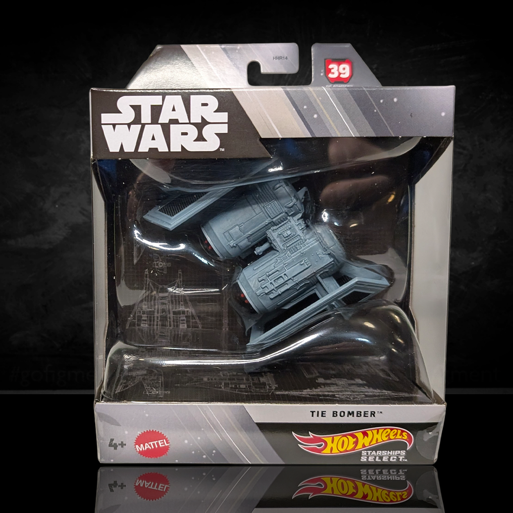 Tie Bomber Star Wars Hot Wheels Starships Select 1:50 Scale Die-Cast Vehicle - 2026 by Mattel in packaging