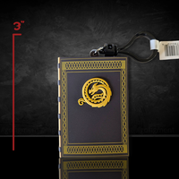 How to Train Your Dragon 3D Book of Dragons PVC foam bag clip with dragon emblem and keychain attachment