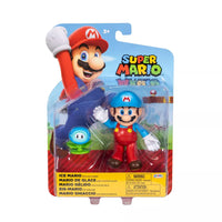 Super Mario Wave 49 - Ice Mario with Ice Flower 4" Action Figure Collectible by Jakks in original packaging