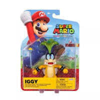 Super Mario Wave 49 - Iggy with Magic Wand 4" Action Figure Collectible by Jakks in original packaging