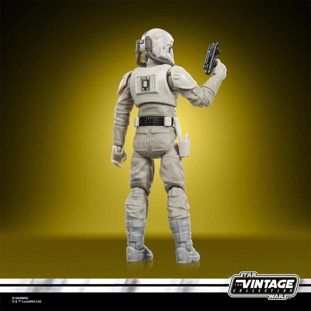 Star Wars The Vintage Collection Imperial Remnant AT-AT Driver 3.75-Inch Action Figure (VC387) by Kenner new in box on yellow background