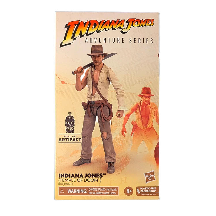 Hasbro Indiana Jones Adventure Series Temple of Doom action figure packaging with artifact build feature
