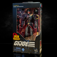 G.I. Joe Classified Series Iron Grenadier 6-inch poseable action figure in original Hasbro packaging on black background