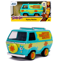 1:32 scale die-cast Mystery Machine van by Go Figment inspired by Scooby-Doo, detailed with vibrant colors and flower decals