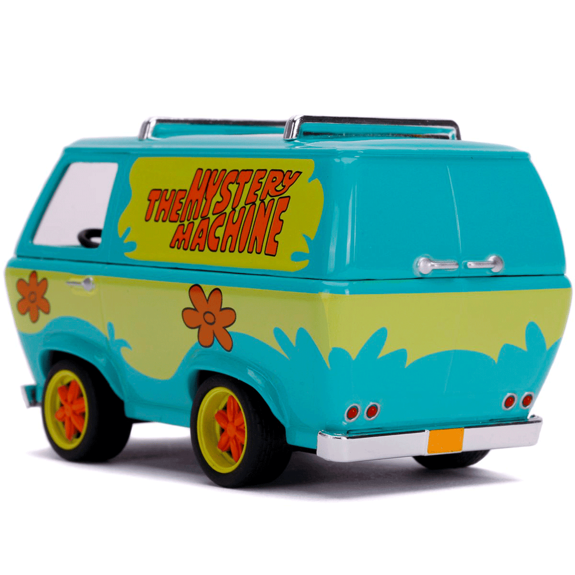 Go Figment 1:32 scale die-cast model of the Scooby-Doo Mystery Machine van with vibrant colors and detailed design