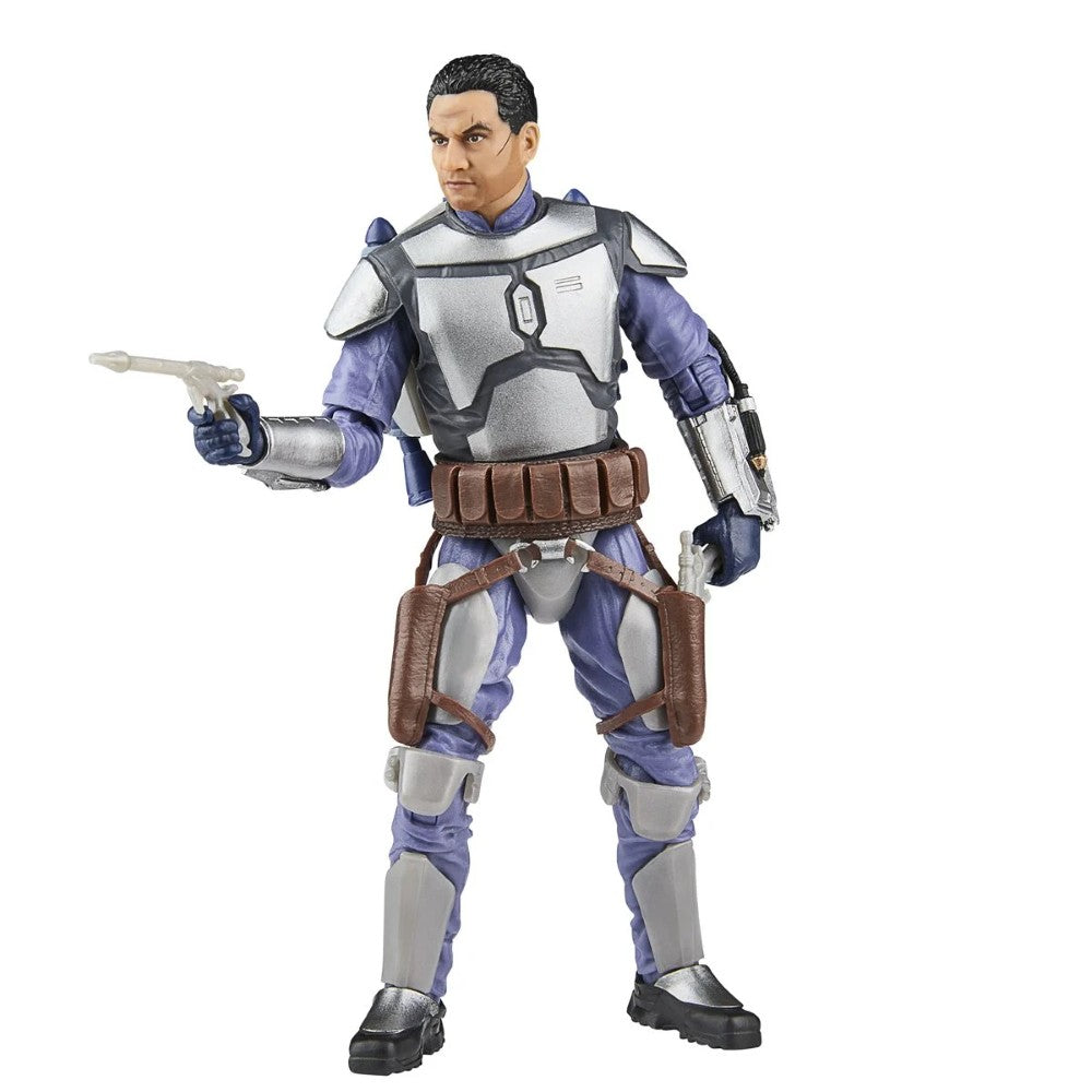 Hasbro Star Wars Black Series Jango Fett 6-inch figure with detailed armor and blaster in posed stance on white background