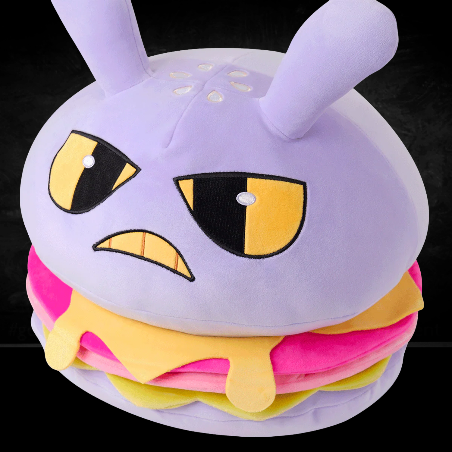Jax Burger Plush The Amazing Digital Circus 12 Soft Plush Toy New With Tags Glitch Authentic collectible plush toy with yellow eyes