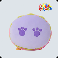 Jax Burger Plush The Amazing Digital Circus 12" Soft Plush Toy New With Tags Glitch Authentic featuring purple paw prints on back