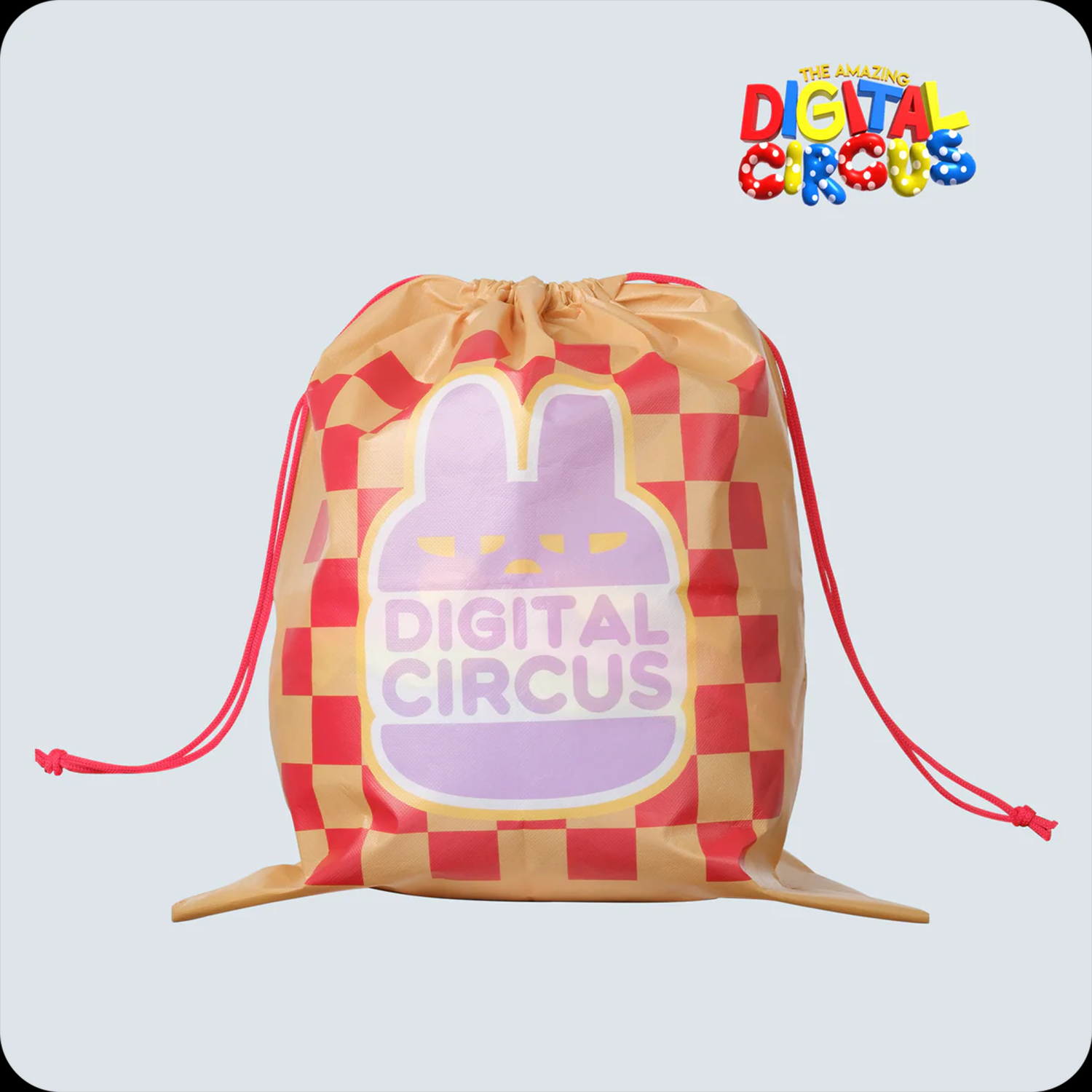 Jax Burger Plush The Amazing Digital Circus 12" Soft Plush Toy New With Tags Glitch Authentic drawstring bag with logo